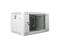 LANBERG Szafa instalacyjna wisząca 19'' 6U 600X450mm szara (drzwi szklane) WF01-6406-10S - 455388 - zdjęcie 3